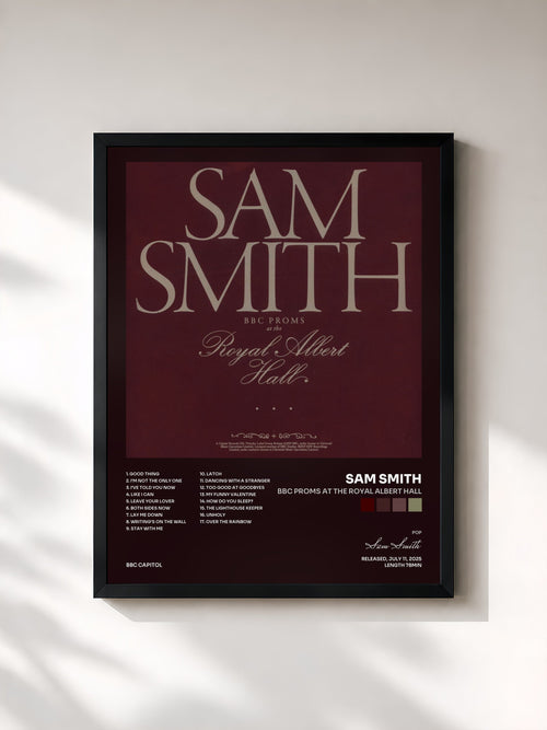 Sam Smith · BBC Proms At The Royal Albert Hall — Affiche encadrée