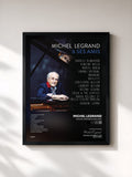 #noir Michel Legrand & ses amis de Michel Legrand en lámina enmarcada, marco negro, impresa y enmarcada en Francia