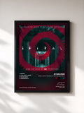 #noir Spiral: From The Book of Saw Soundtrack de 21 Savage en lámina enmarcada, marco negro, impresa y enmarcada en Francia