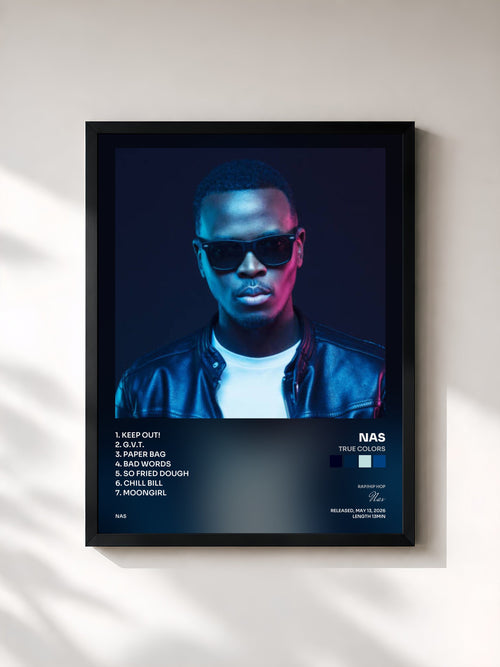 Nas · True Colors — Stampa incorniciata