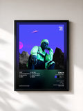 #noir Tableau de l'album CKay The First de CKay, cadre noir, imprimé et encadré en France