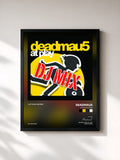 #noir Tableau de l'album At Play DJ Mix de Deadmau5, cadre noir, imprimé et encadré en France