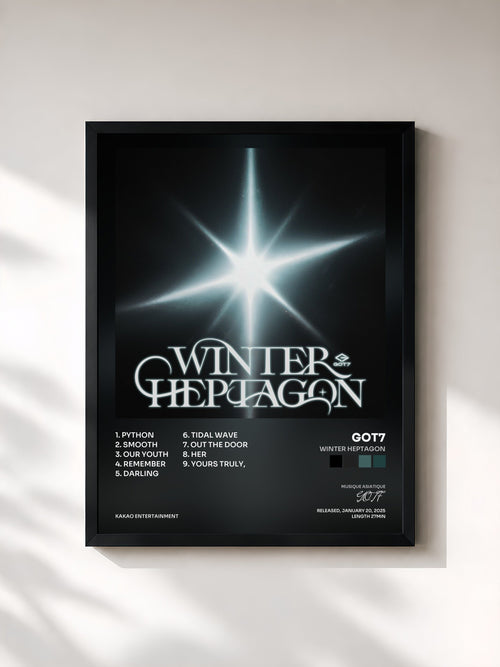 GOT7 · WINTER HEPTAGON — Gerahmter Kunstdruck
