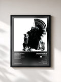 #noir Crocodile by Underworld as a framed art print, black frame, printed and framed in France