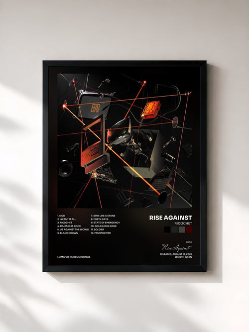 Rise Against · Ricochet — Affiche encadrée
