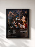 #noir Tableau de l'album after the sun goes down de Khalid, cadre noir, imprimé et encadré en France