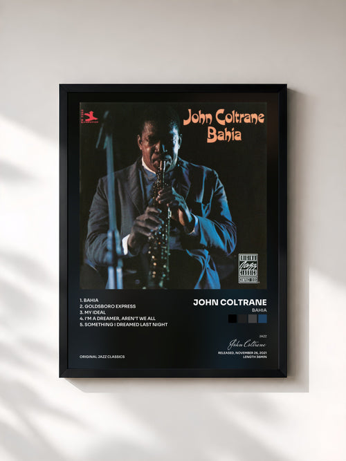 John Coltrane · Bahia — Affiche encadrée