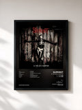 #noir Tableau de l'album .5: The Gray Chapter de Slipknot, cadre noir, imprimé et encadré en France