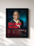 #noir Michael Bolton de Michael Bolton en lámina enmarcada, marco negro, impresa y enmarcada en Francia