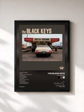 #noir Delta Kream by The Black Keys as a framed art print, black frame, printed and framed in France