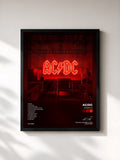 #noir Tableau de l'album POWER UP de AC/DC, cadre noir, imprimé et encadré en France