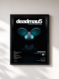 #noir Tableau de l'album For Lack of a Better Name de Deadmau5, cadre noir, imprimé et encadré en France