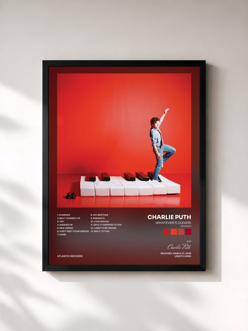Charlie Puth · Whatever's Clever! (Expanded) — Affiche encadrée