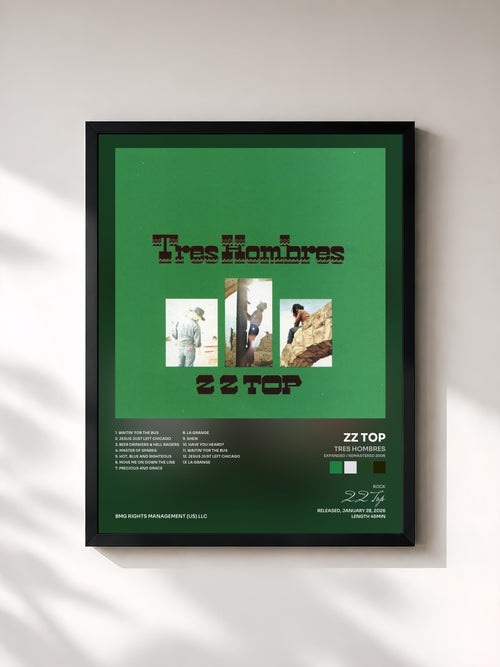 ZZ Top · Tres Hombres (Expanded / Remastered 2006) — Lámina enmarcada