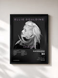 #noir Tableau de l'album Halcyon de Ellie Goulding, cadre noir, imprimé et encadré en France