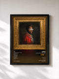 #noir Capitaine fait di l'art de Leto in stampa incorniciata, cornice nera, stampata e incorniciata in Francia