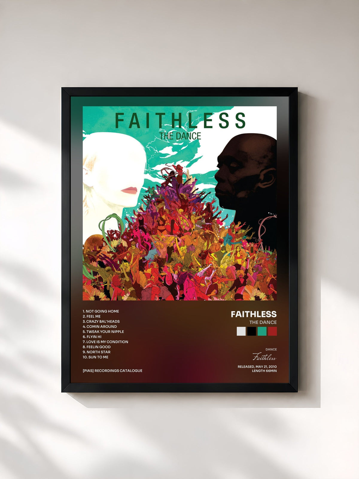 #noir The Dance de Faithless en lámina enmarcada, marco negro, impresa y enmarcada en Francia