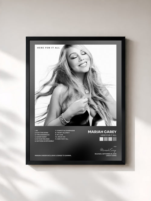 Mariah Carey · Here For It All — Stampa incorniciata