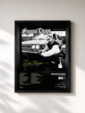 #noir Ego Trippin' de Snoop Dogg en lámina enmarcada, marco negro, impresa y enmarcada en Francia