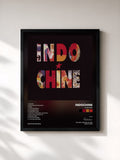 #noir Le baiser by Indochine as a framed art print, black frame, printed and framed in France