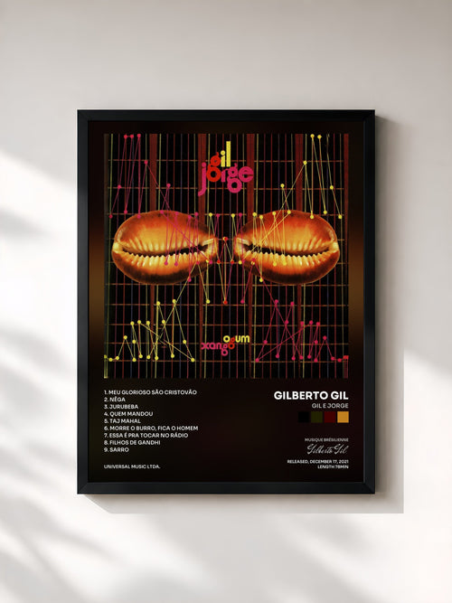 Gilberto Gil · Gil E Jorge — Affiche encadrée