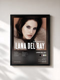 #noir Tableau de l'album The Profile de Lana Del Rey, cadre noir, imprimé et encadré en France