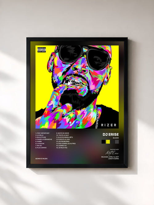 DJ Erise · Rizer — Stampa incorniciata