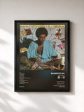 #noir Tableau de l'album Refazenda de Gilberto Gil, cadre noir, imprimé et encadré en France