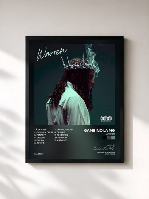 Gambino La MG · WARREN — Affiche encadrée