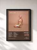 #noir Amala (Deluxe Version) by Doja Cat as a framed art print, black frame, printed and framed in France