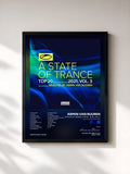 #noir Tableau de l'album A State Of Trance Top 20 - 2021, Vol. 3 (Selected by Armin van Buuren) de Armin van Buuren, cadre noir, imprimé et encadré en France