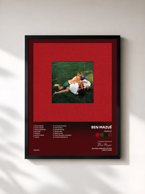Ben Mazué · Famille — Gerahmter Kunstdruck