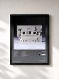 #noir Tableau de l'album The Lost Tapes 2 de Nas, cadre noir, imprimé et encadré en France