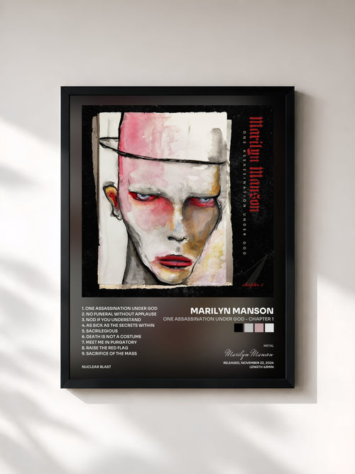 Marilyn Manson · One Assassination Under God - Chapter 1 — Gerahmter Kunstdruck