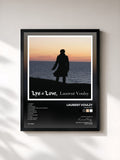 #noir Tableau de l'album Lys & Love de Laurent Voulzy, cadre noir, imprimé et encadré en France