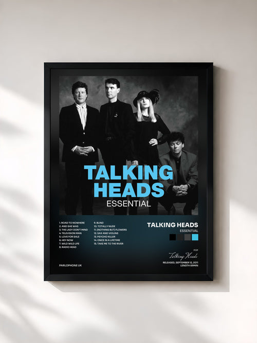 Talking Heads · Essential — Affiche encadrée