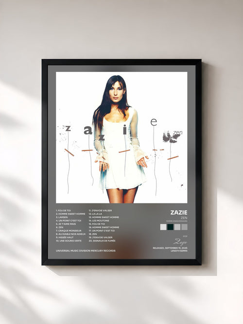 Zazie · Zen (30ème anniversaire) — Affiche encadrée