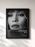#noir Tableau de l'album I Wish You Love: More From The Bodyguard de Whitney Houston, cadre noir, imprimé et encadré en France