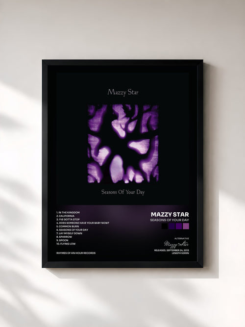 Mazzy Star · Seasons of Your Day — Affiche encadrée