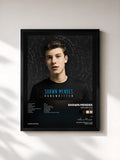 #noir Tableau de l'album Handwritten (Deluxe) de Shawn Mendes, cadre noir, imprimé et encadré en France