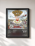 #noir Dookie by Green Day as a framed art print, black frame, printed and framed in France