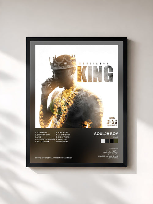 Soulja Boy · King — Affiche encadrée