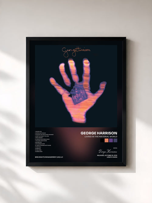George Harrison · Living In The Material World — Gerahmter Kunstdruck