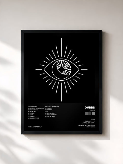 DVBBS · SLEEP — Gerahmter Kunstdruck