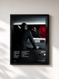 #noir Tableau de l'album Black Lover de Driks, cadre noir, imprimé et encadré en France