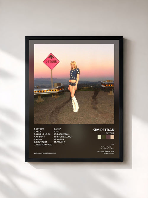 Kim Petras · Detour — Lámina enmarcada