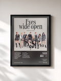 #noir Tableau de l'album Eyes Wide Open de TWICE, cadre noir, imprimé et encadré en France