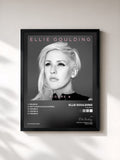 #noir Tableau de l'album Figure 8 de Ellie Goulding, cadre noir, imprimé et encadré en France