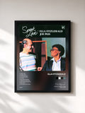 #noir Tableau de l'album Speak Love de Ella Fitzgerald, cadre noir, imprimé et encadré en France