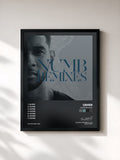 #noir Tableau de l'album Numb Remixes de USHER, cadre noir, imprimé et encadré en France